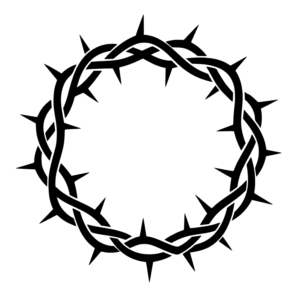 Cruz de espinas — archivo SVG