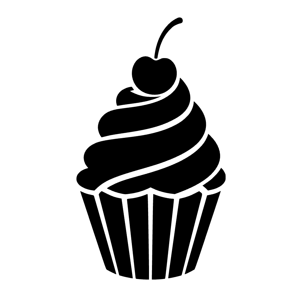 Cupcake con remolino — archivo SVG