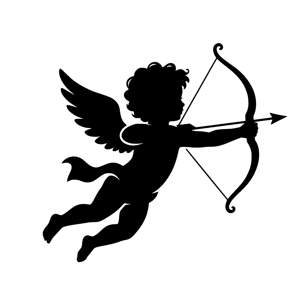 Arco y flecha de Cupido — archivo SVG