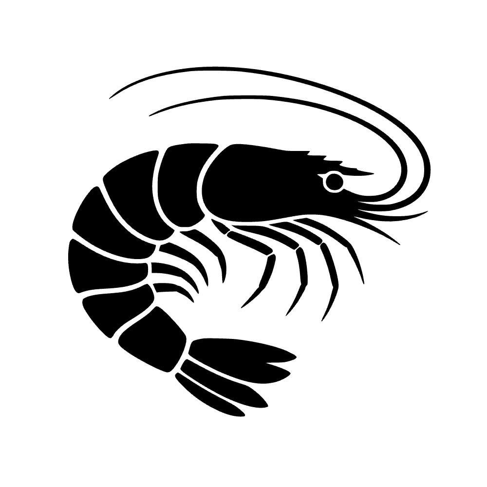 Icono de camarón enrollado — archivo SVG