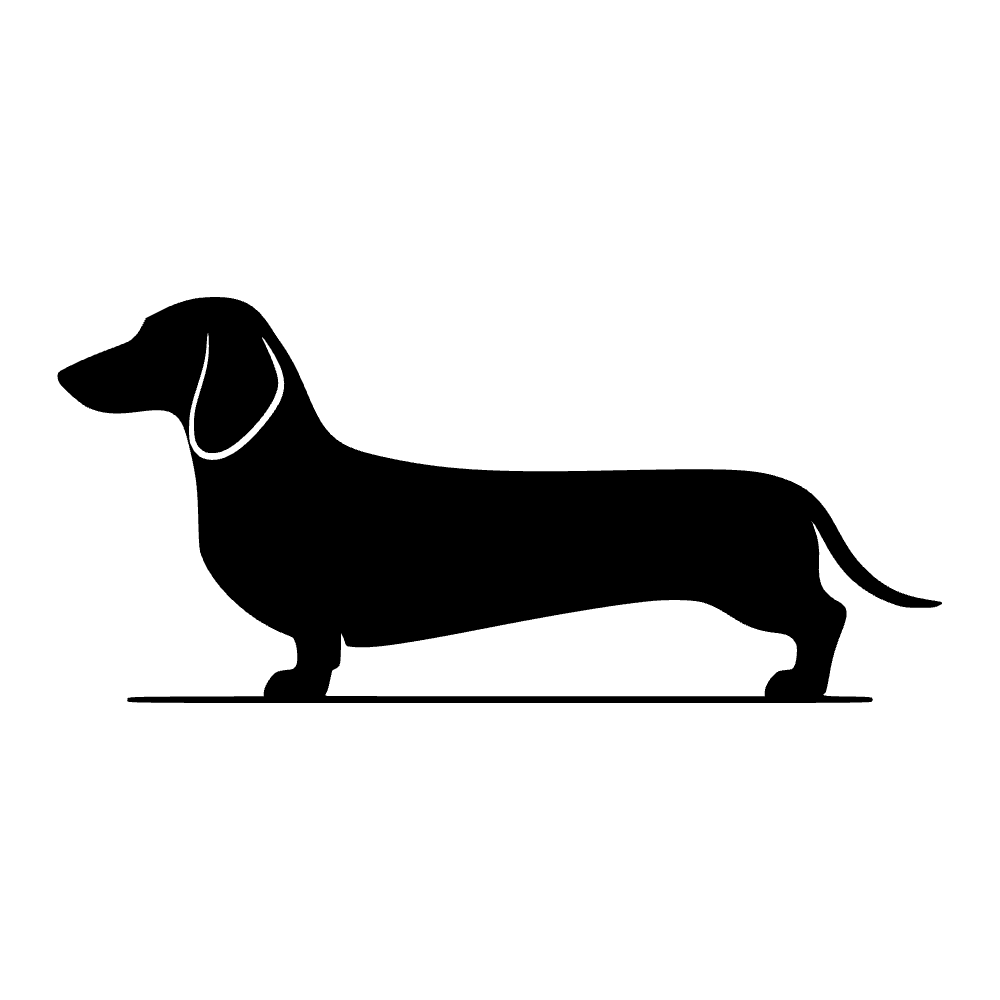 Dachshund Long Profile SVG cut file preview