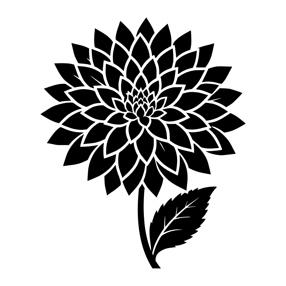 Flor de dalia — archivo SVG
