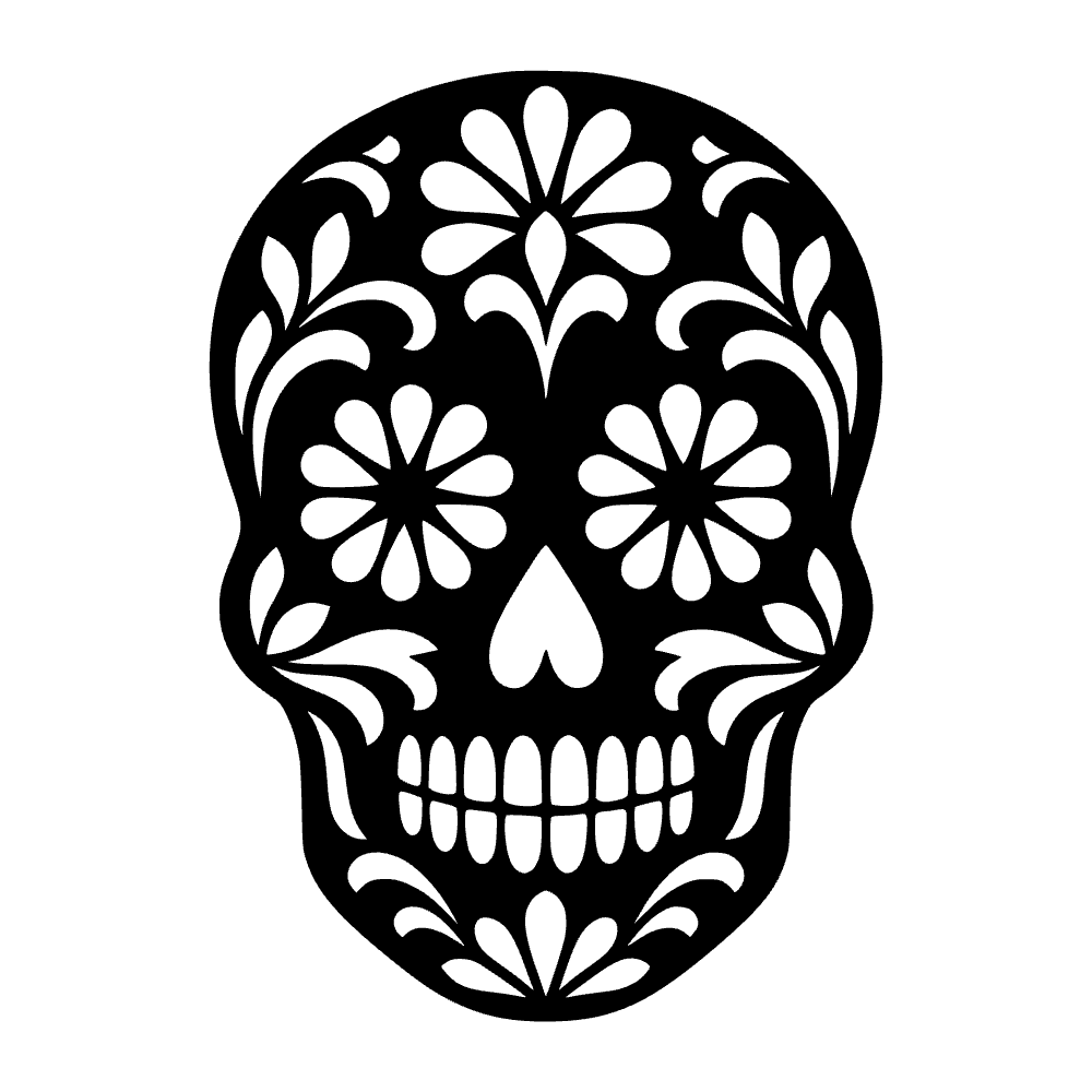 Calavera del Día de Muertos — vista previa del archivo SVG