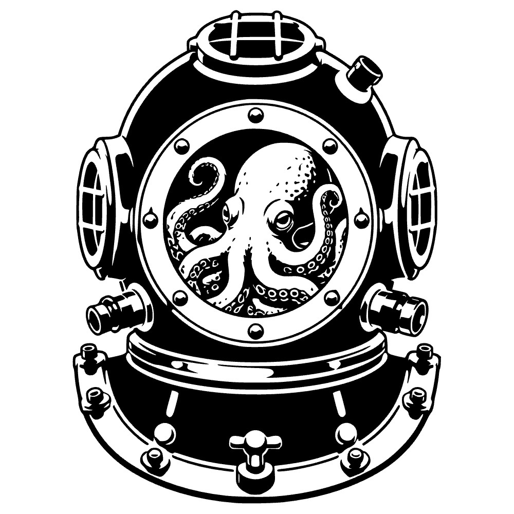 Pulpo de aguas profundas — archivo SVG