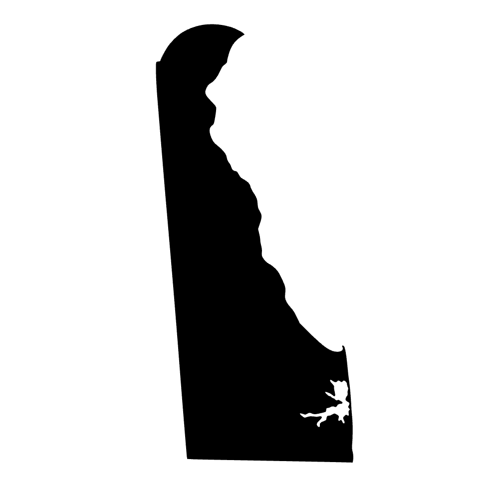 Mapa de Delaware — archivo SVG