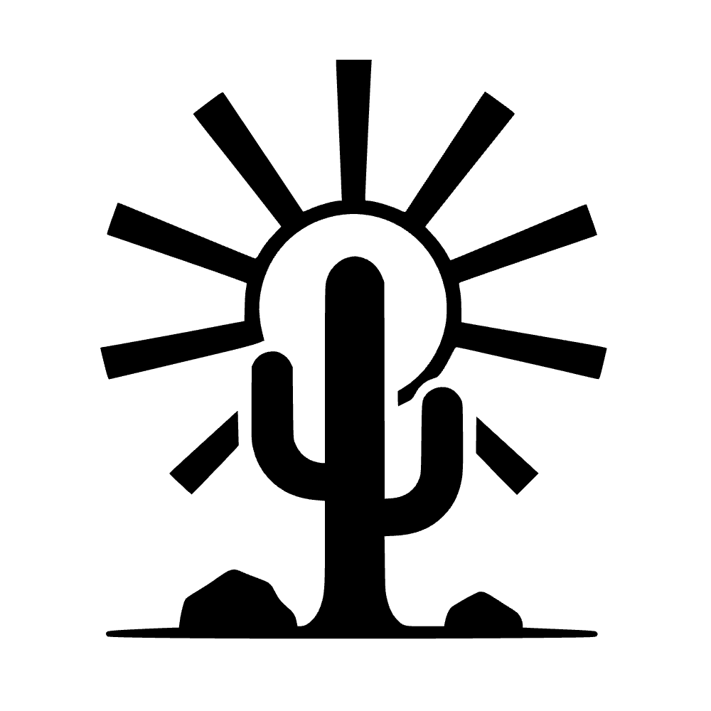 Desert Cactus Sun SVG cut file preview