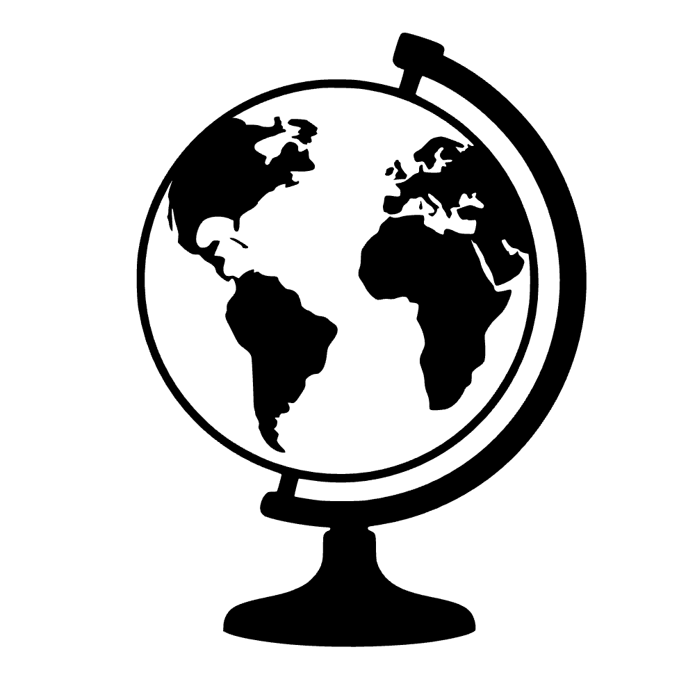 Globo terráqueo de escritorio — archivo SVG