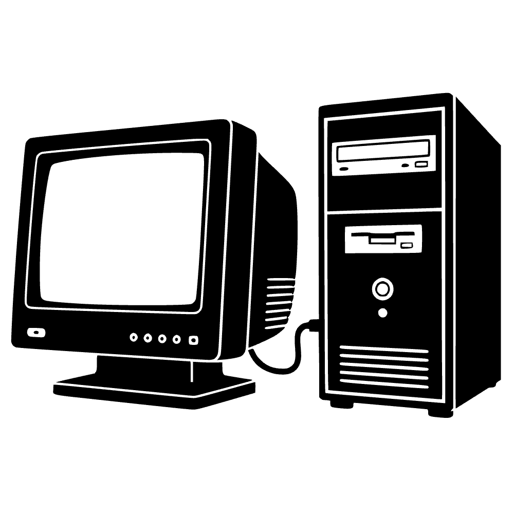 Torre de PC de escritorio — archivo SVG