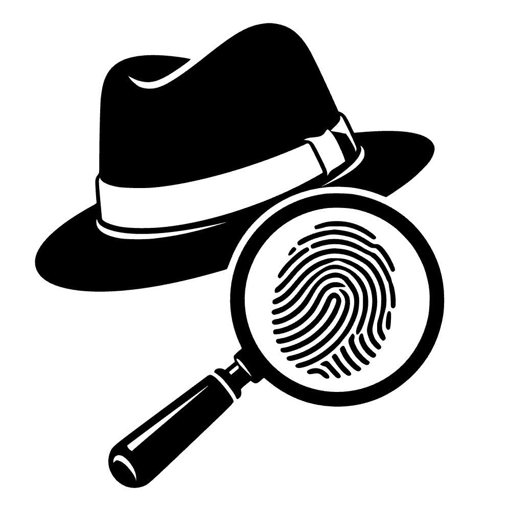 Ícono de fedora de detective — archivo SVG