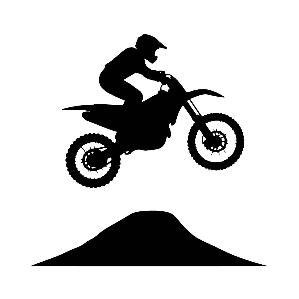 Salto en moto de tierra — archivo SVG