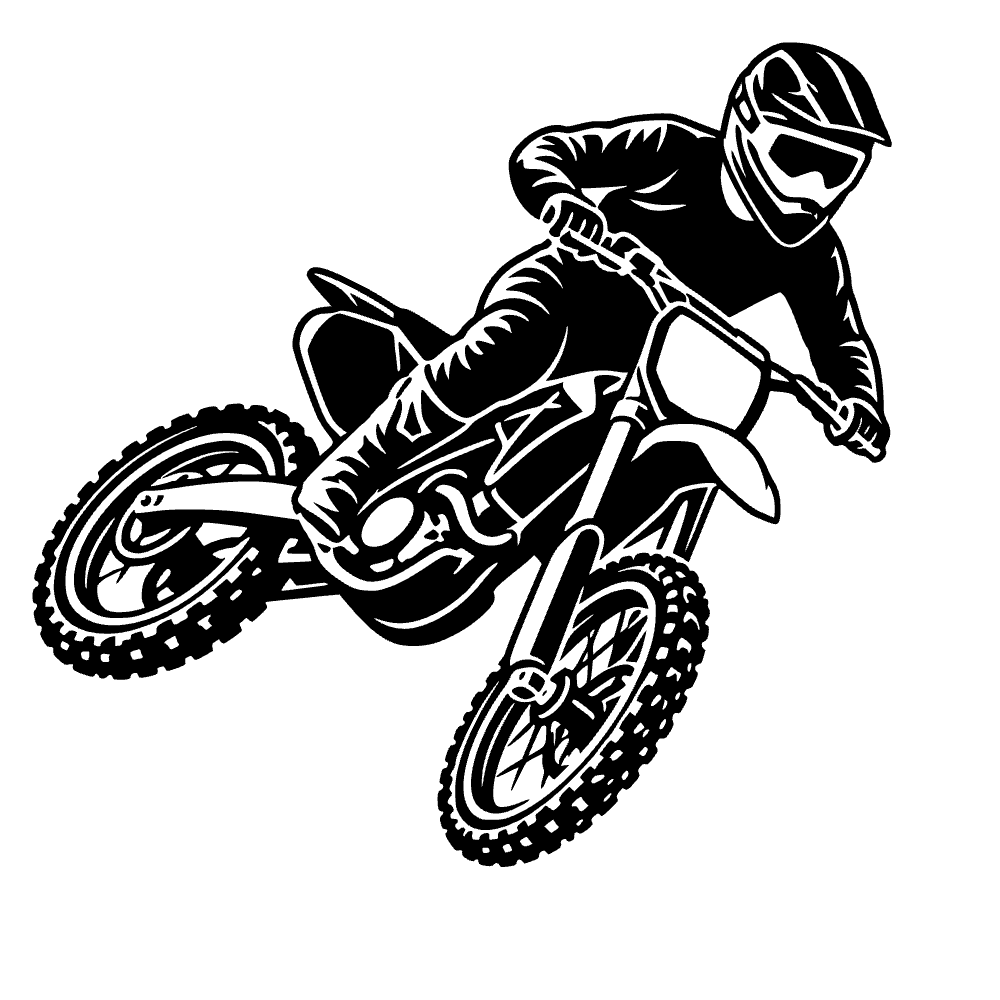 Salto de motocross — archivo SVG
