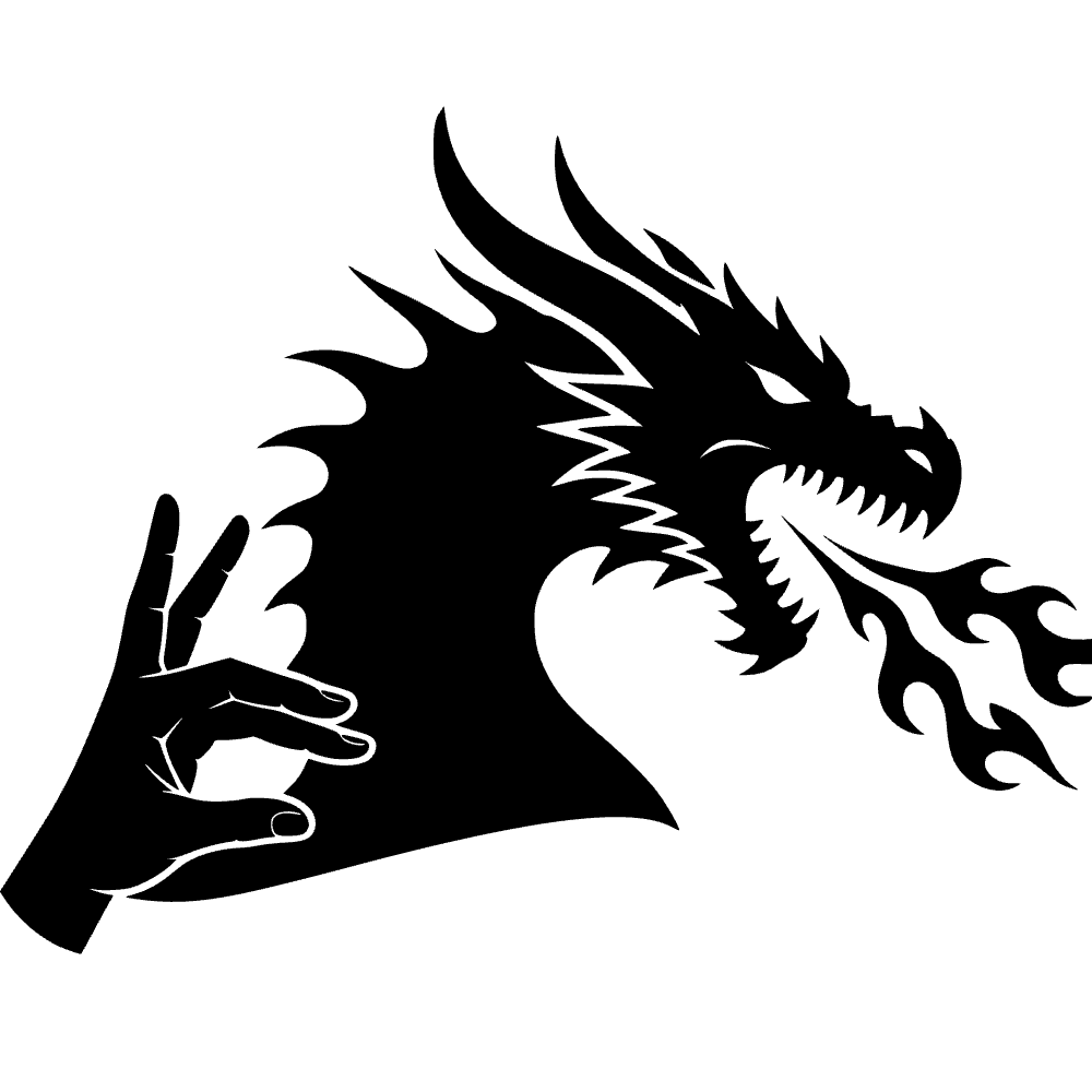 Disembodied Hand Casting Shadow SVG cut file preview