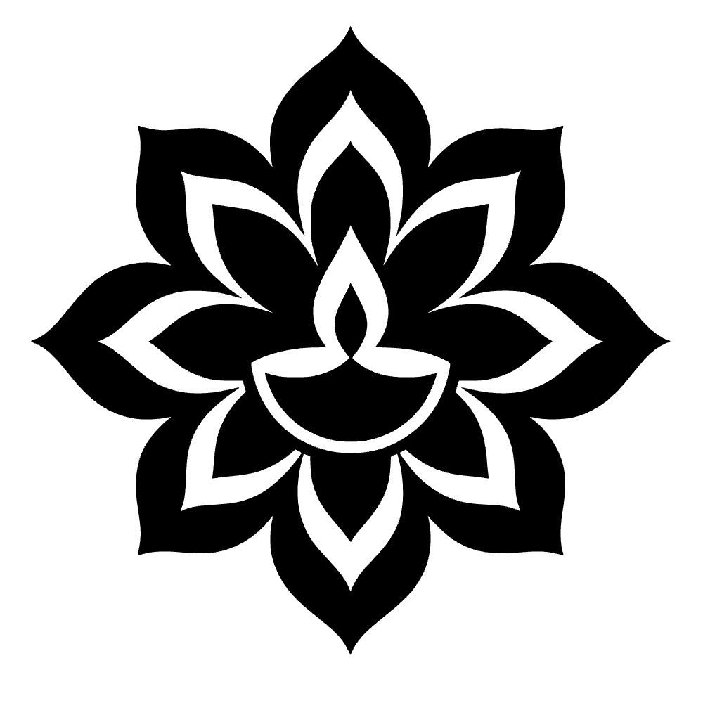 Diwali Rangoli Flower SVG cut file