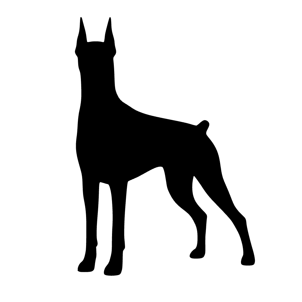 Perro doberman — archivo SVG