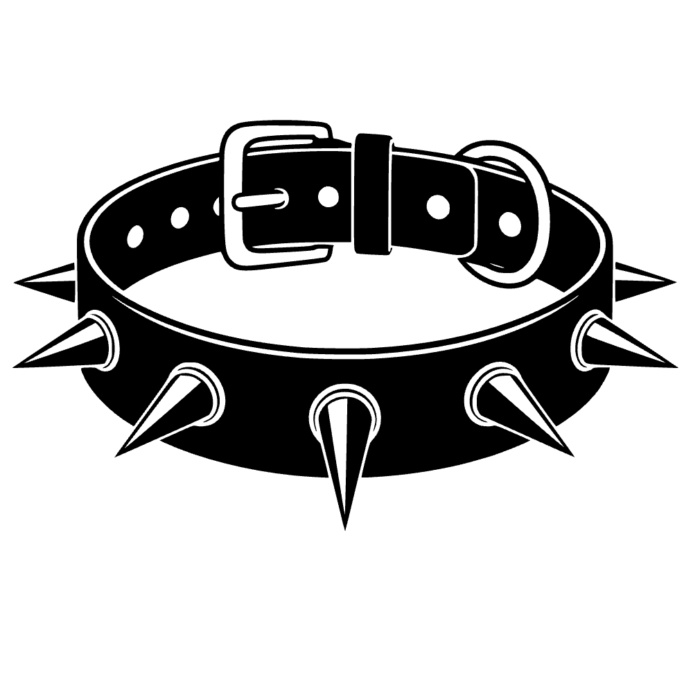 Collar de perro con picos — archivo SVG