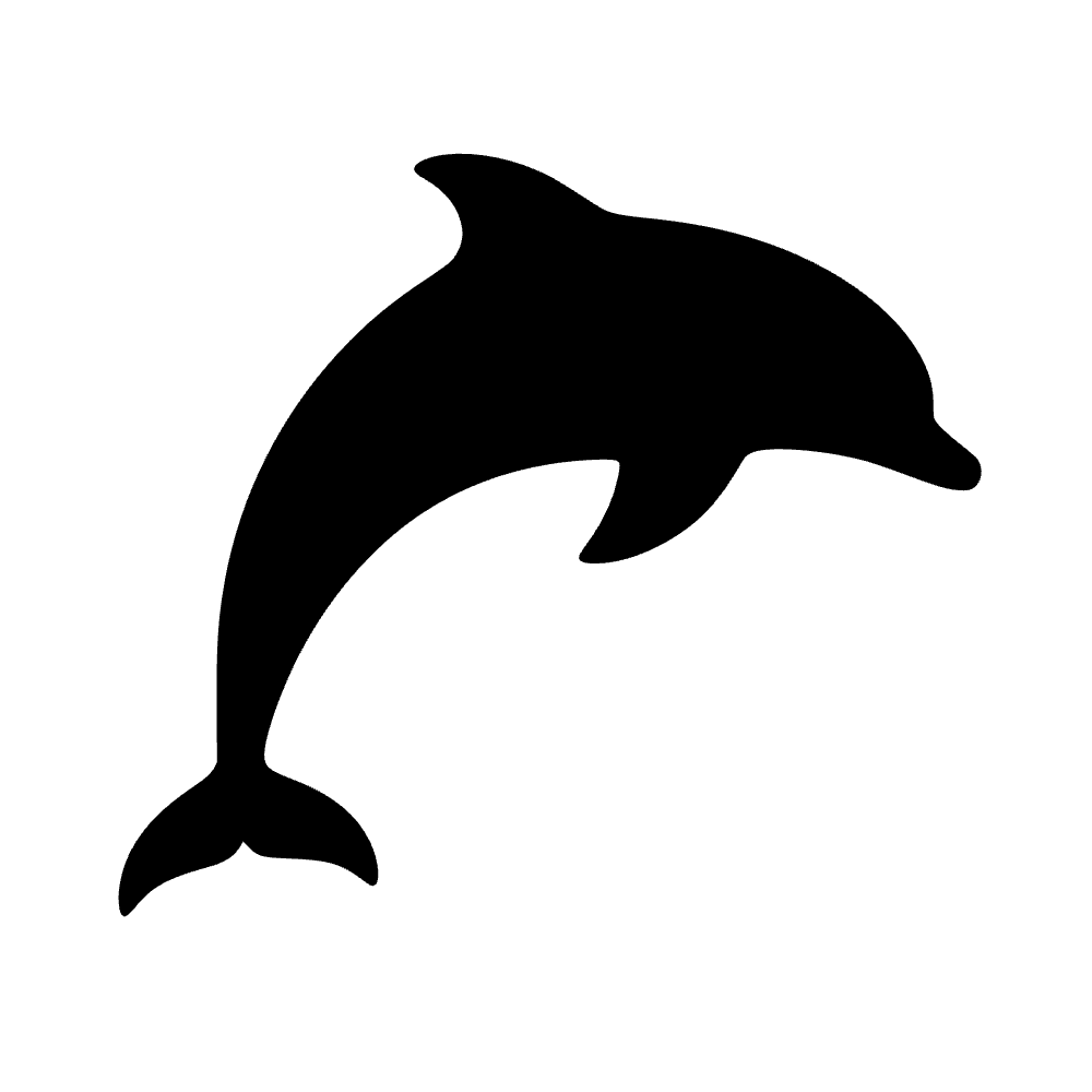 Delfín saltando — archivo SVG