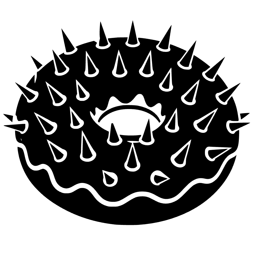 Donas cubiertas de picos — archivo SVG