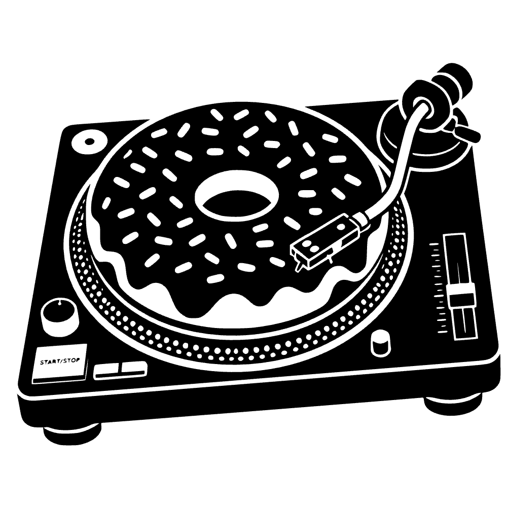 Donut Sprinkles Turntable SVG cut file preview