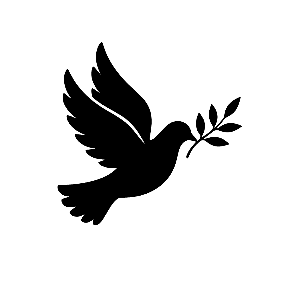 Paloma con rama de olivo — archivo SVG