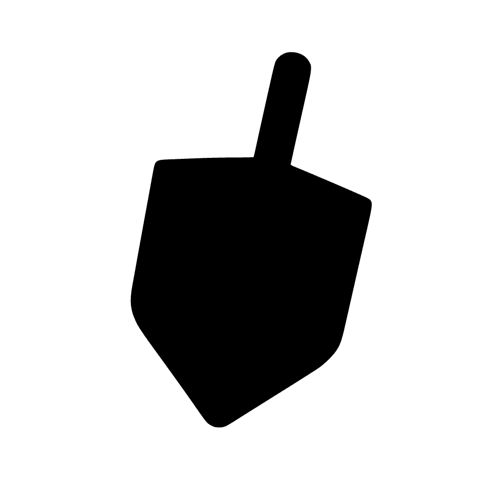 Dreidel Spinning Top SVG cut file