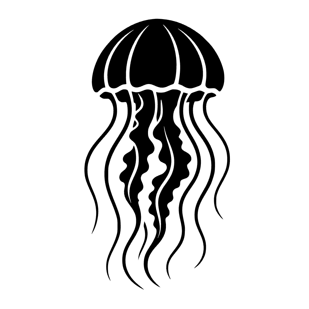 Medusa flotante — archivo SVG