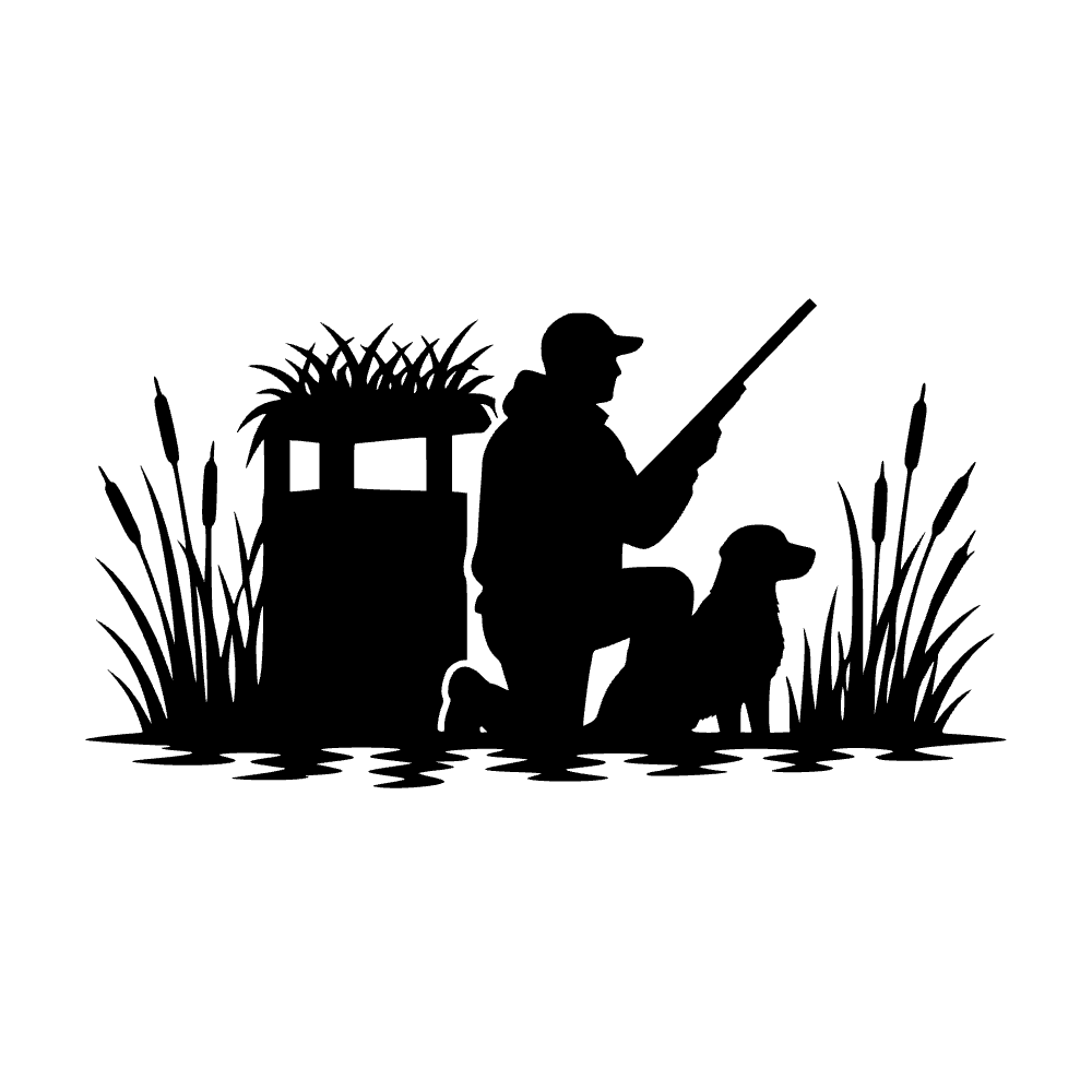 Duck Hunter Icon SVG cut file preview