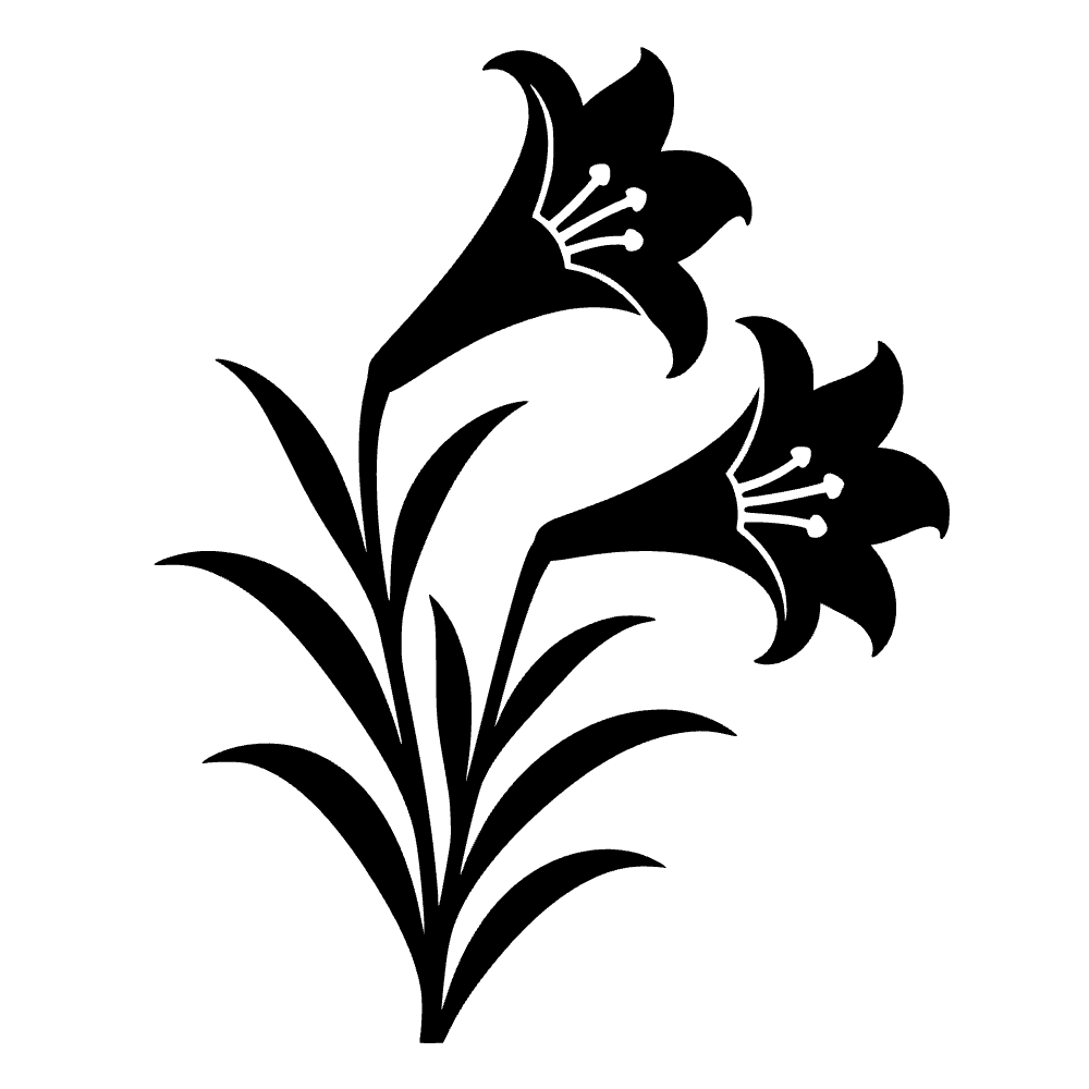 Lirio de Pascua trompeta — archivo SVG