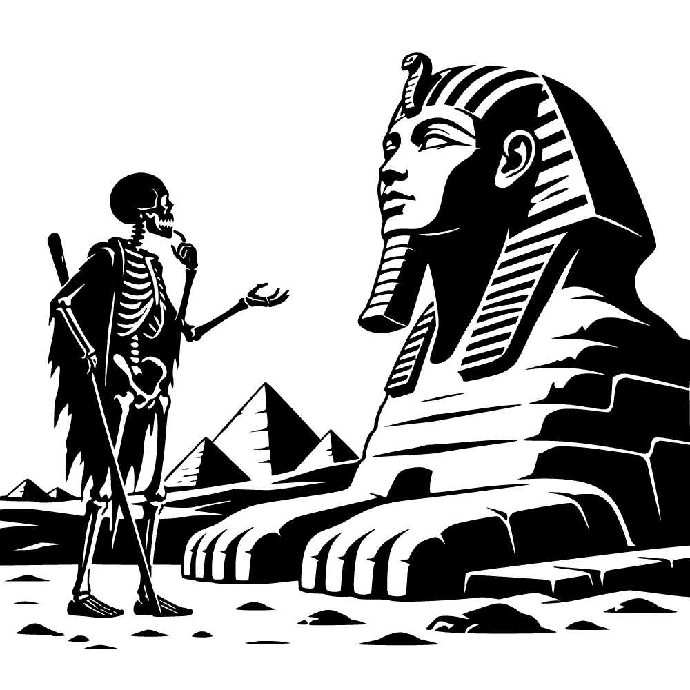 Icono de esfinge egipcia — archivo SVG