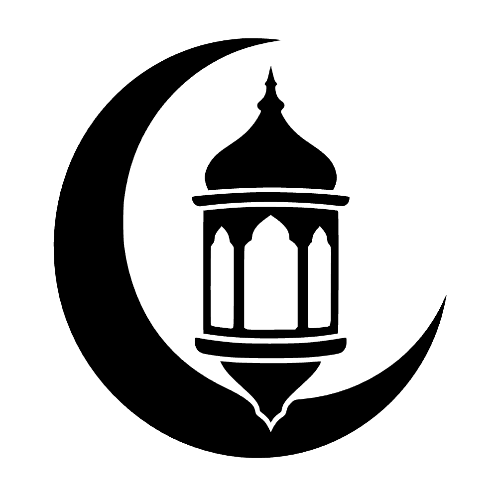 Linterna de Eid con media luna — archivo SVG