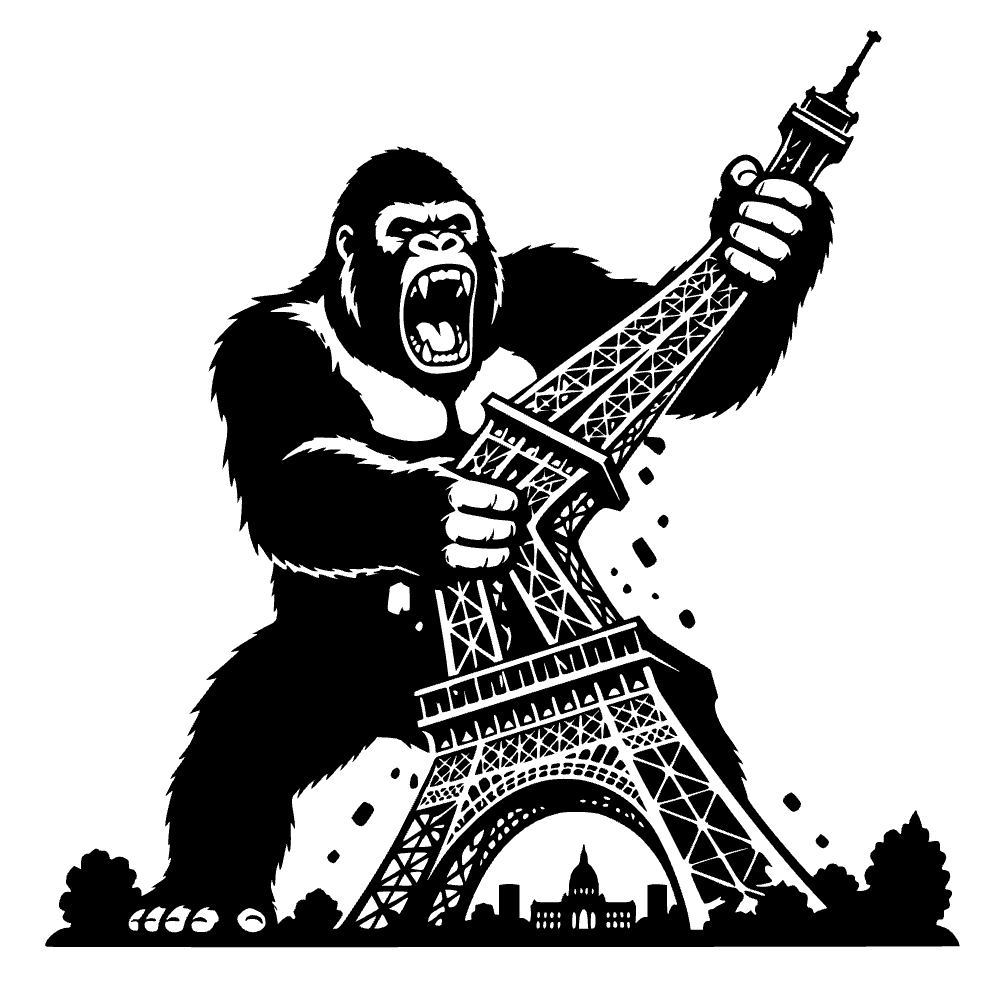 Monstruo de la Torre Eiffel — archivo SVG