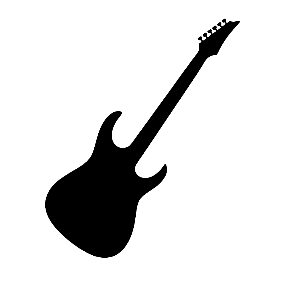 Electric Guitar Icon SVG cut file preview
