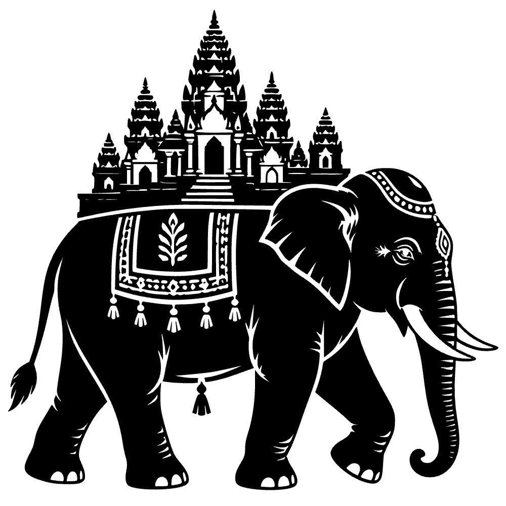 Elefante caminando — archivo SVG