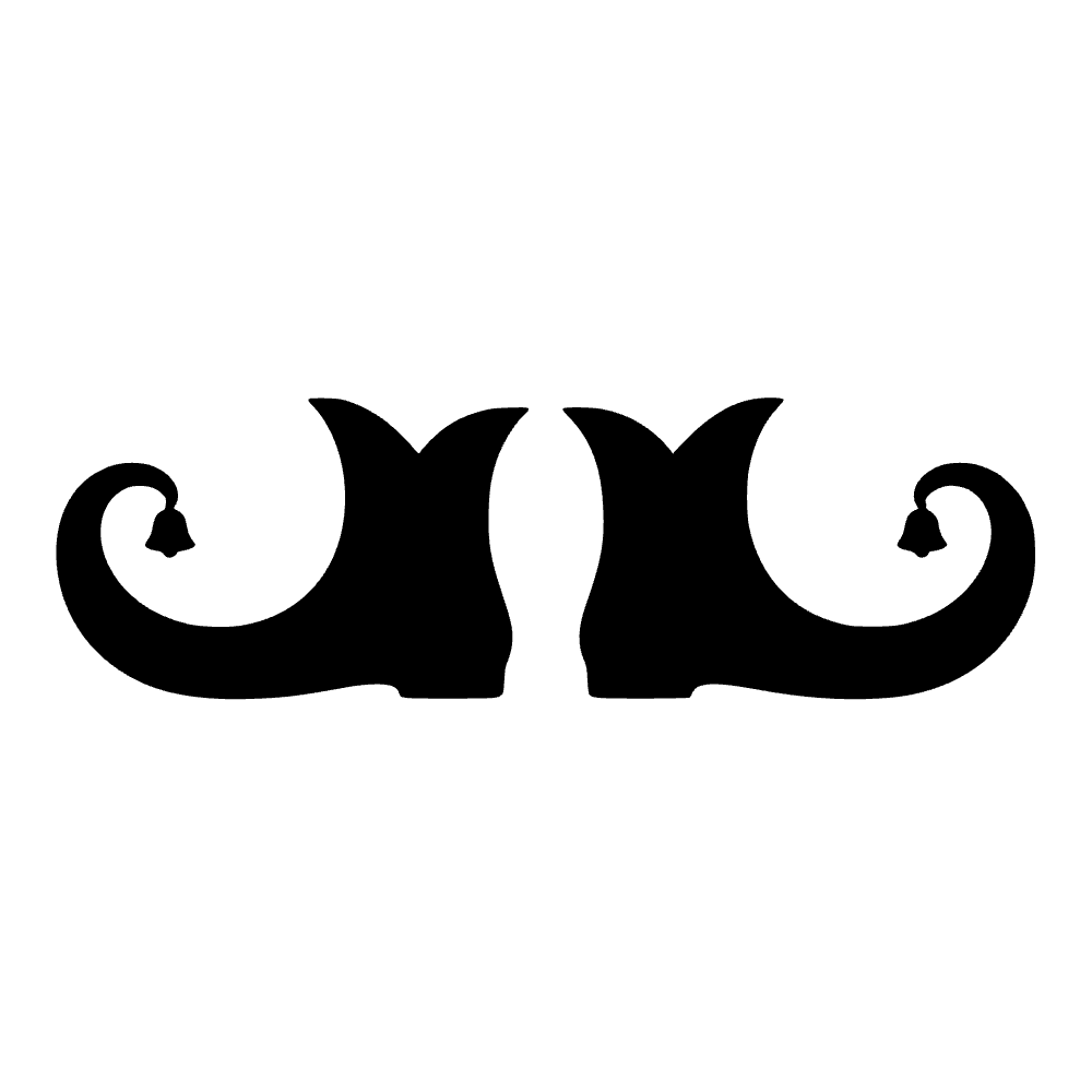 Zapatos de elfo con puntas rizadas — archivo SVG
