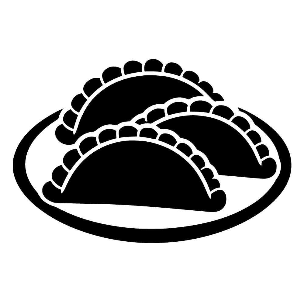 Plato de empanadas — archivo SVG