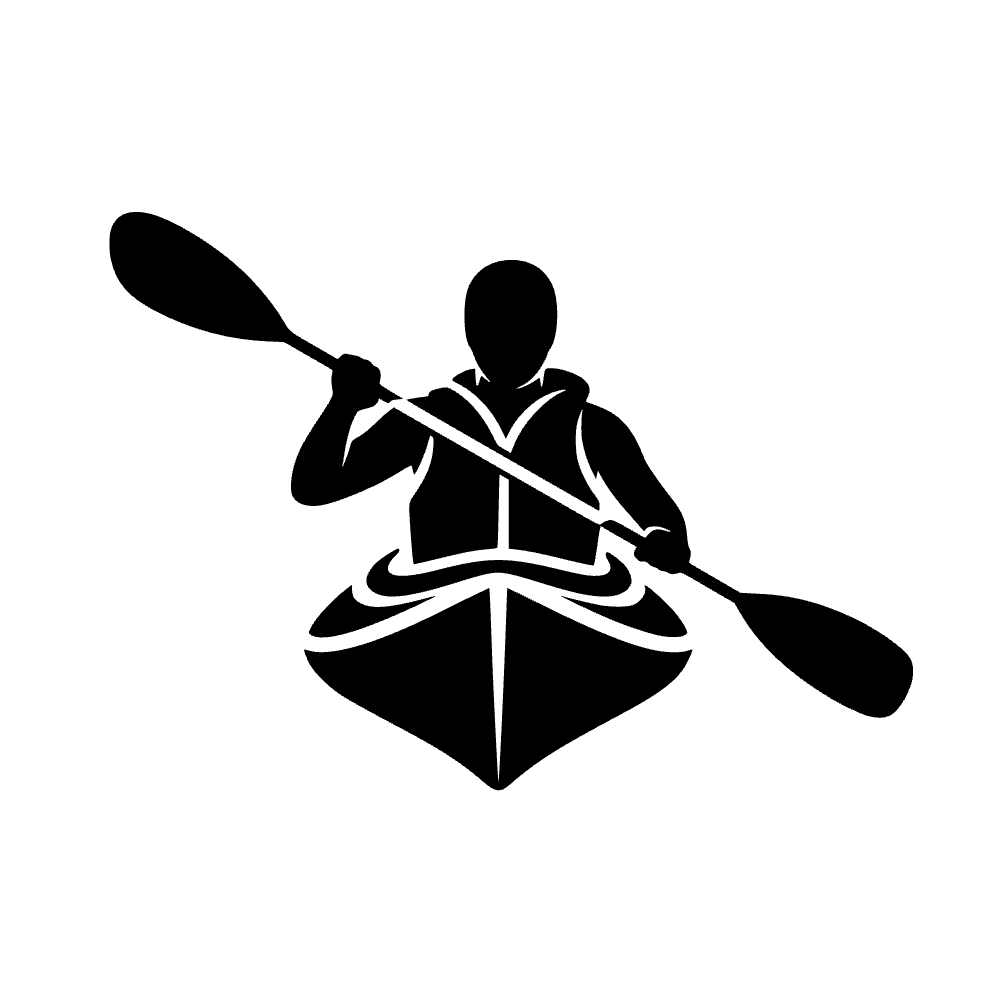 Ícono de piragüista sin rostro — archivo SVG