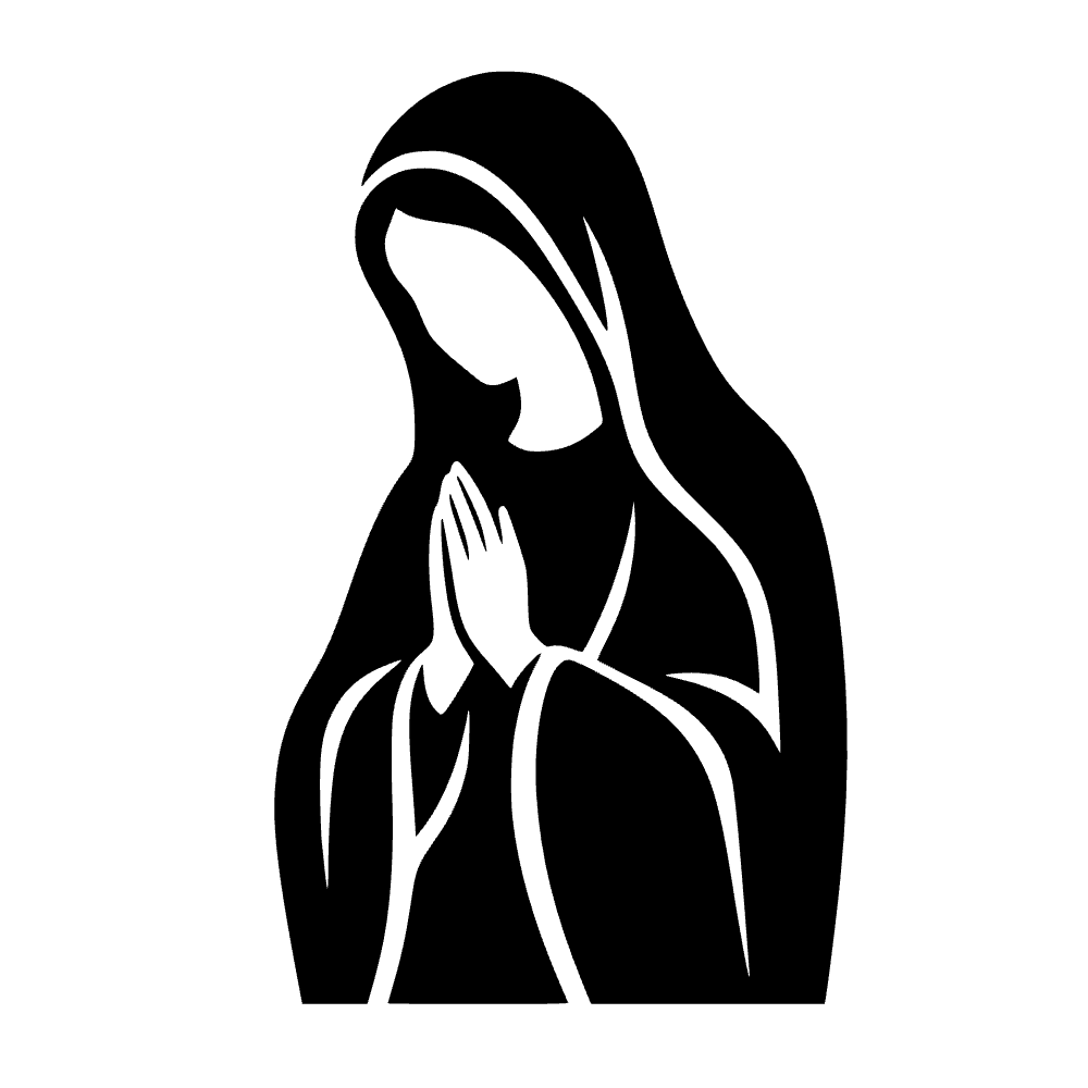 Ícono de María sin rostro — archivo SVG
