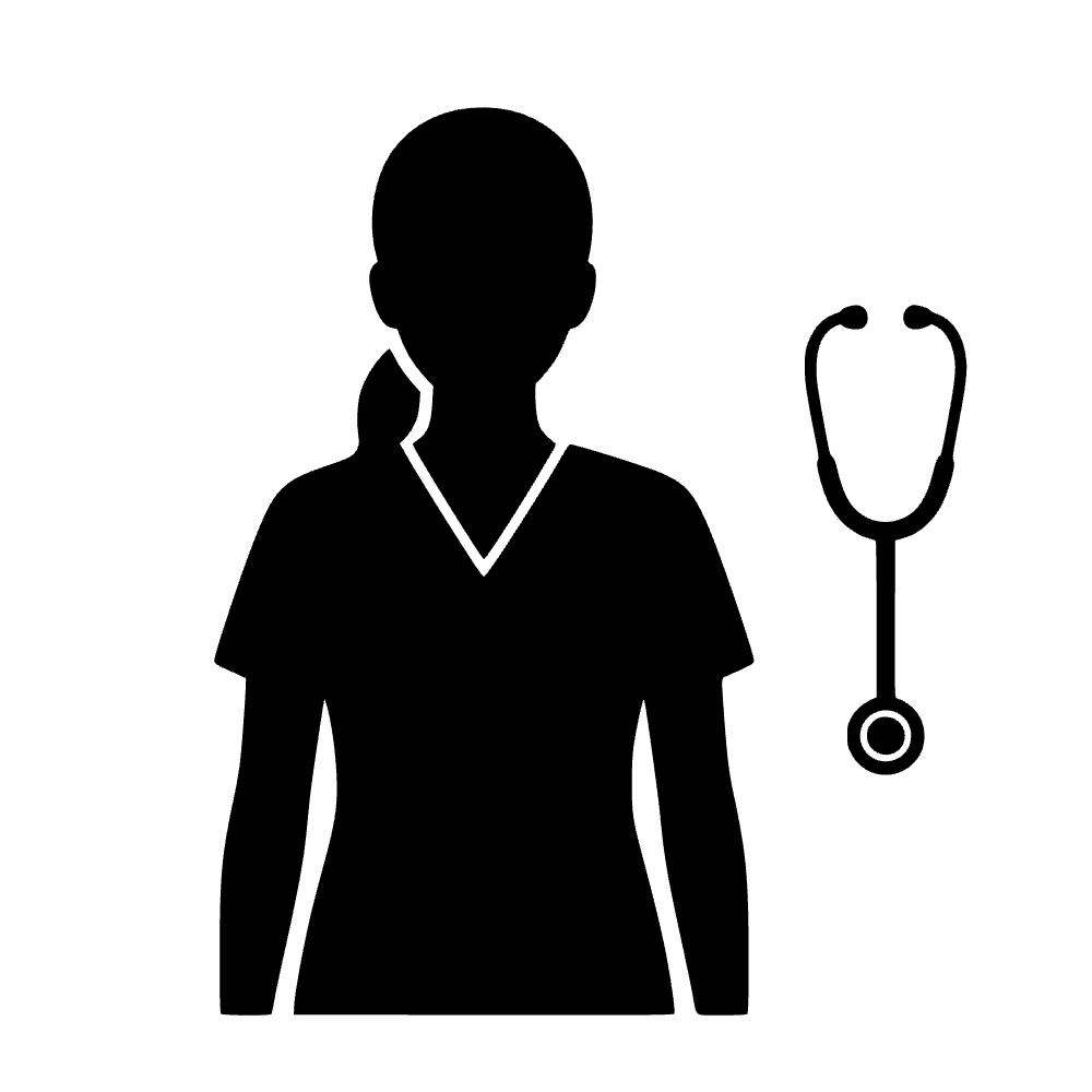 Icono de enfermera sin rostro — archivo SVG
