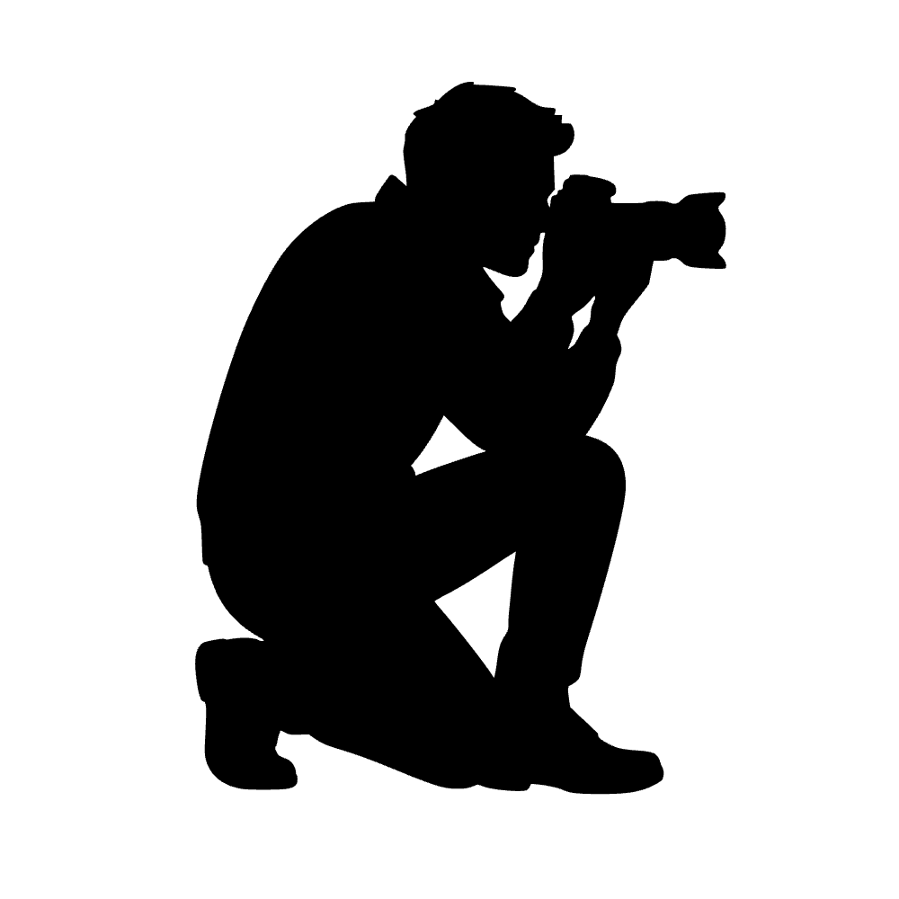 Icono de fotógrafo sin rostro — archivo SVG