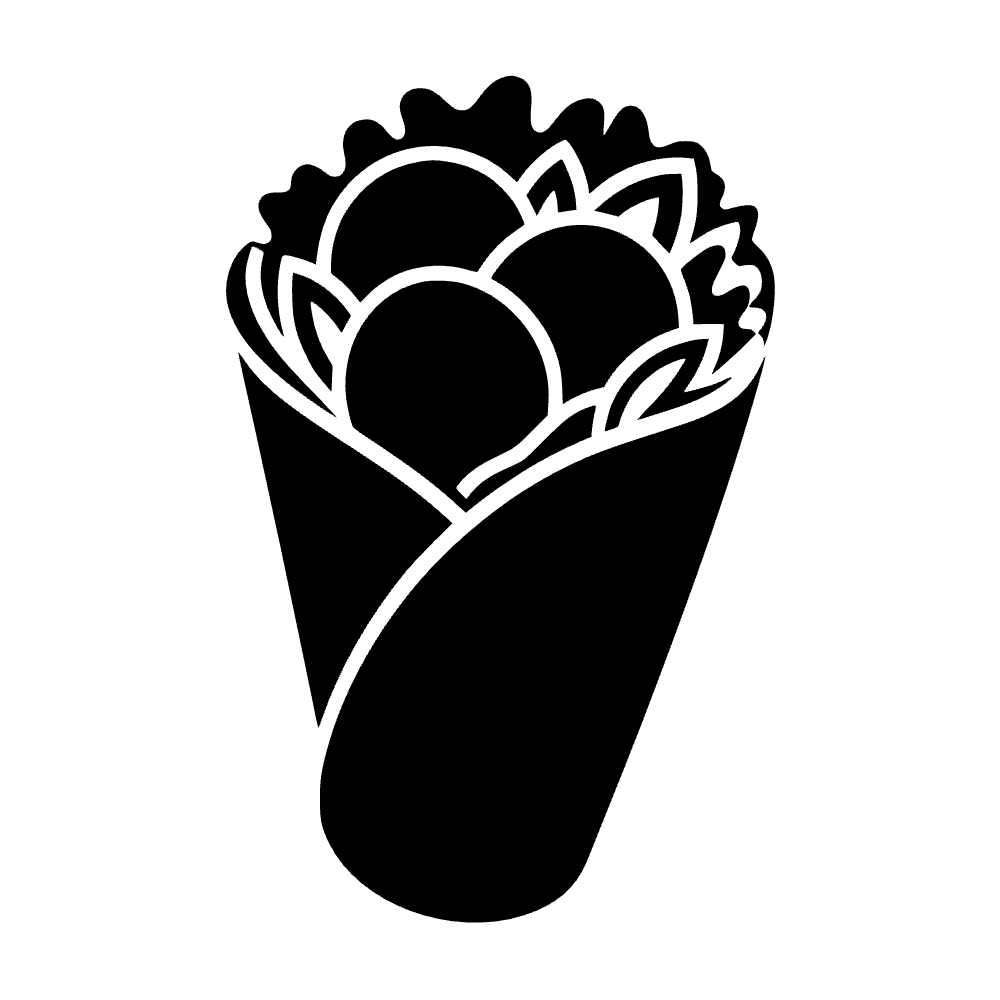 Wrap de falafel — archivo SVG
