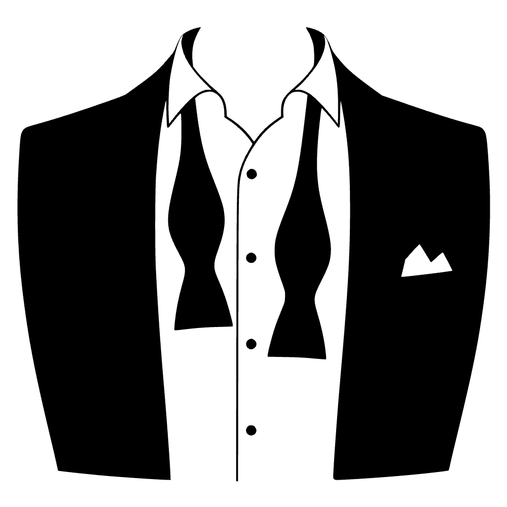 Lazo de esmoquin elegante — archivo SVG