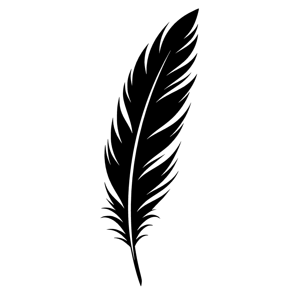 Feather Quill Icon SVG cut file preview
