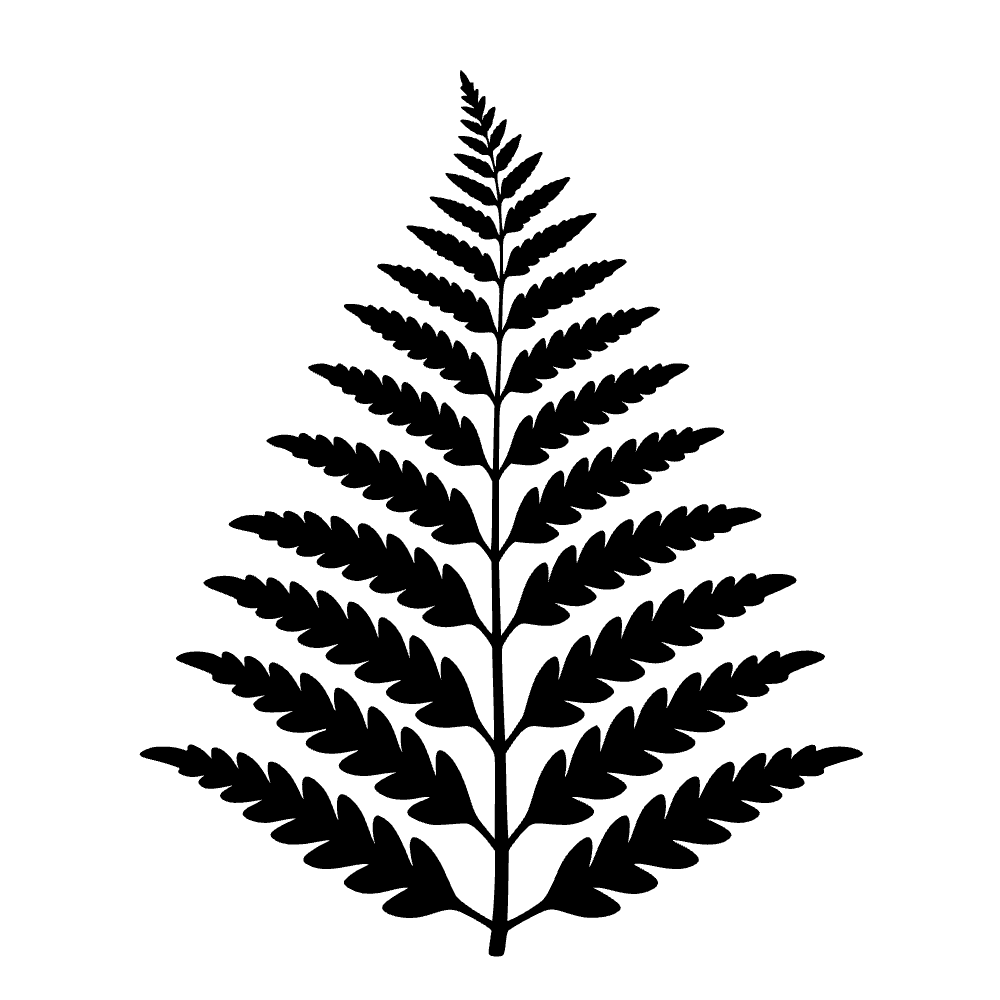 Fern Frond Arch Icon SVG cut file preview