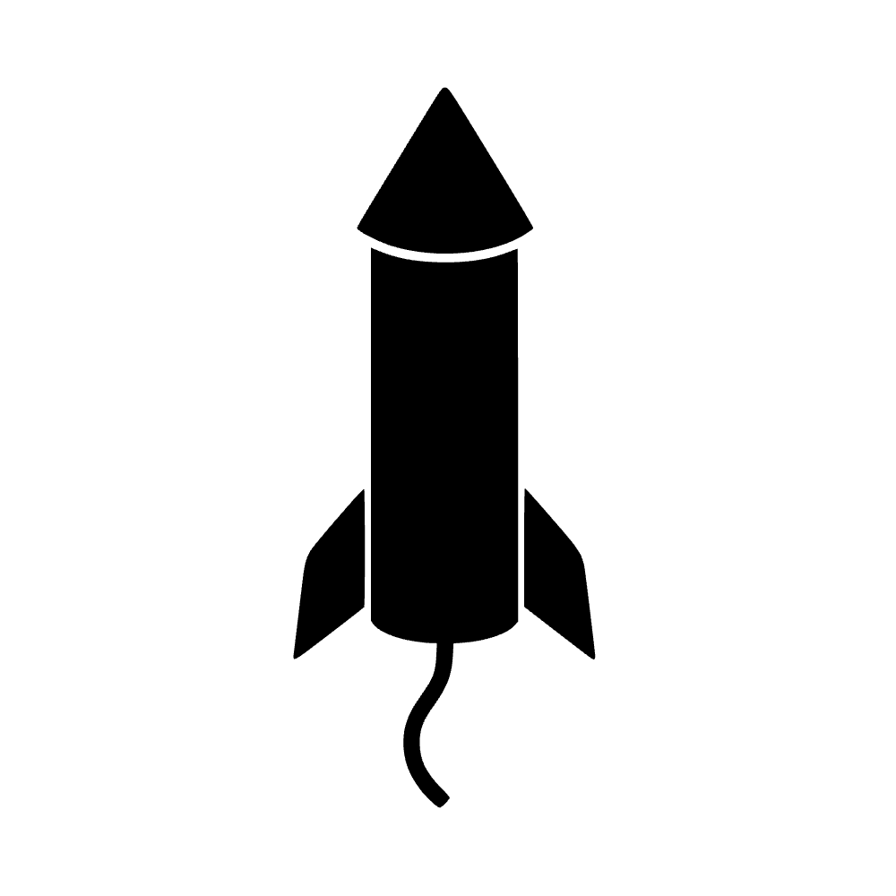 Cohete de fuegos artificiales — archivo SVG