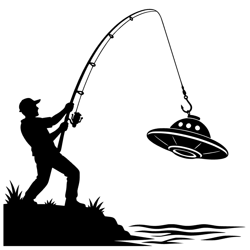 Fishing Rod Icon SVG cut file preview