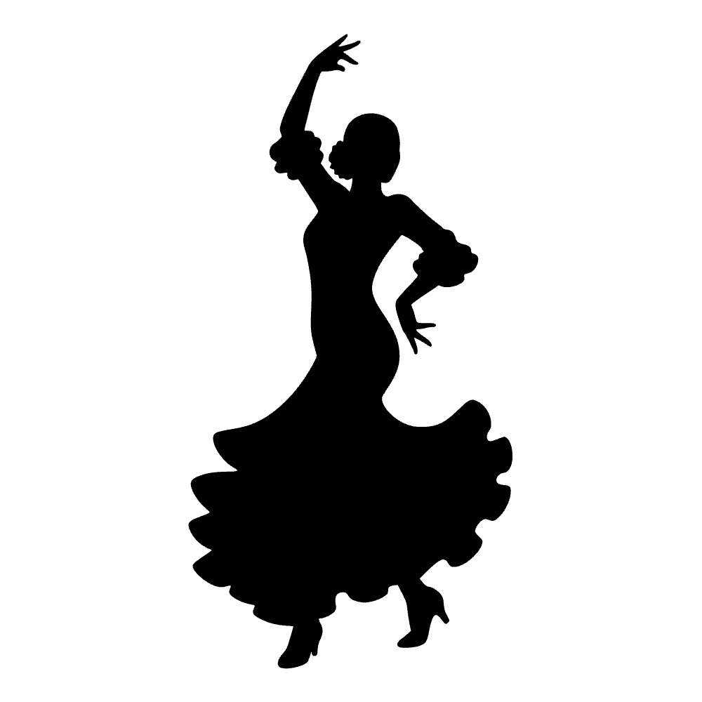 Bailarina de flamenco — archivo SVG