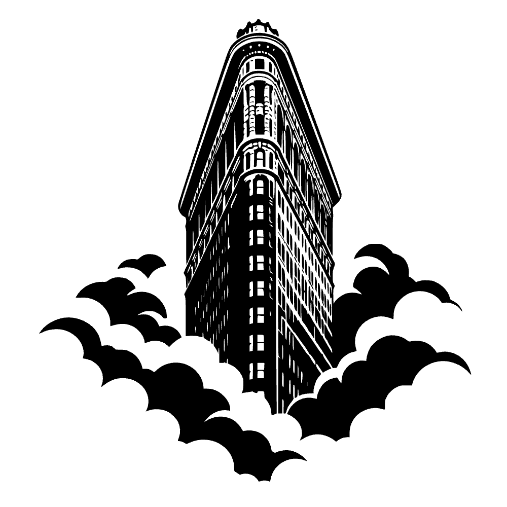 Icono del edificio Flatiron — archivo SVG