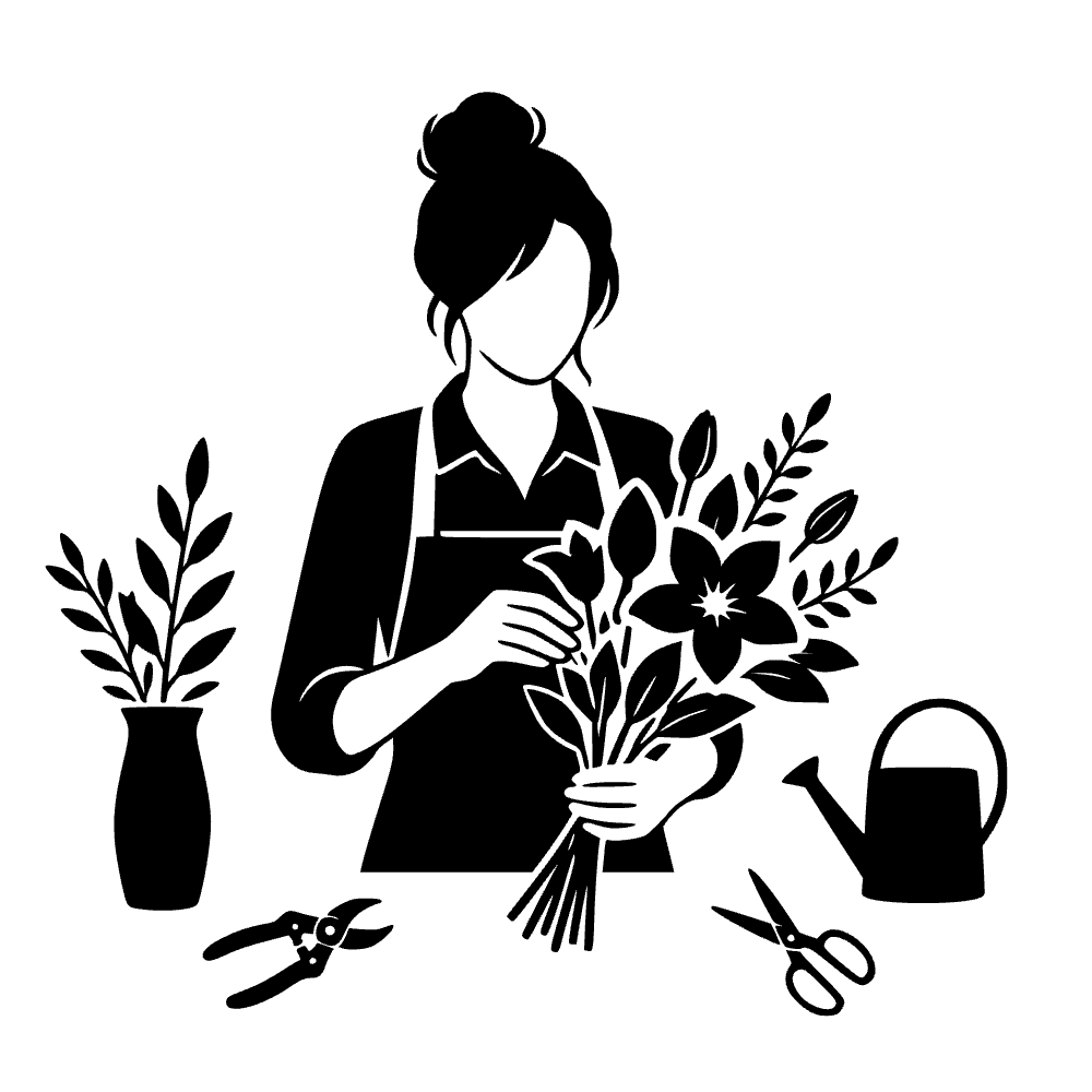 Arreglo de ramo de florista — archivo SVG