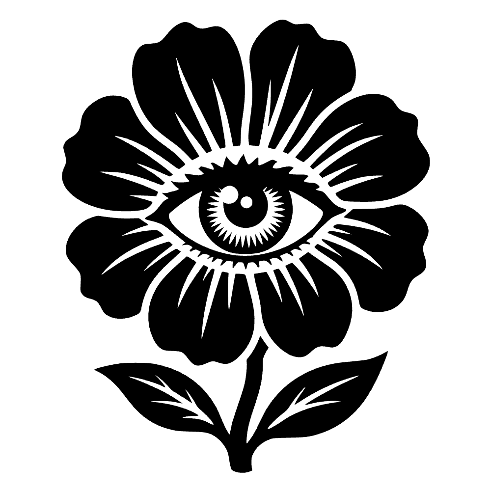 Flower Human Eye SVG cut file preview