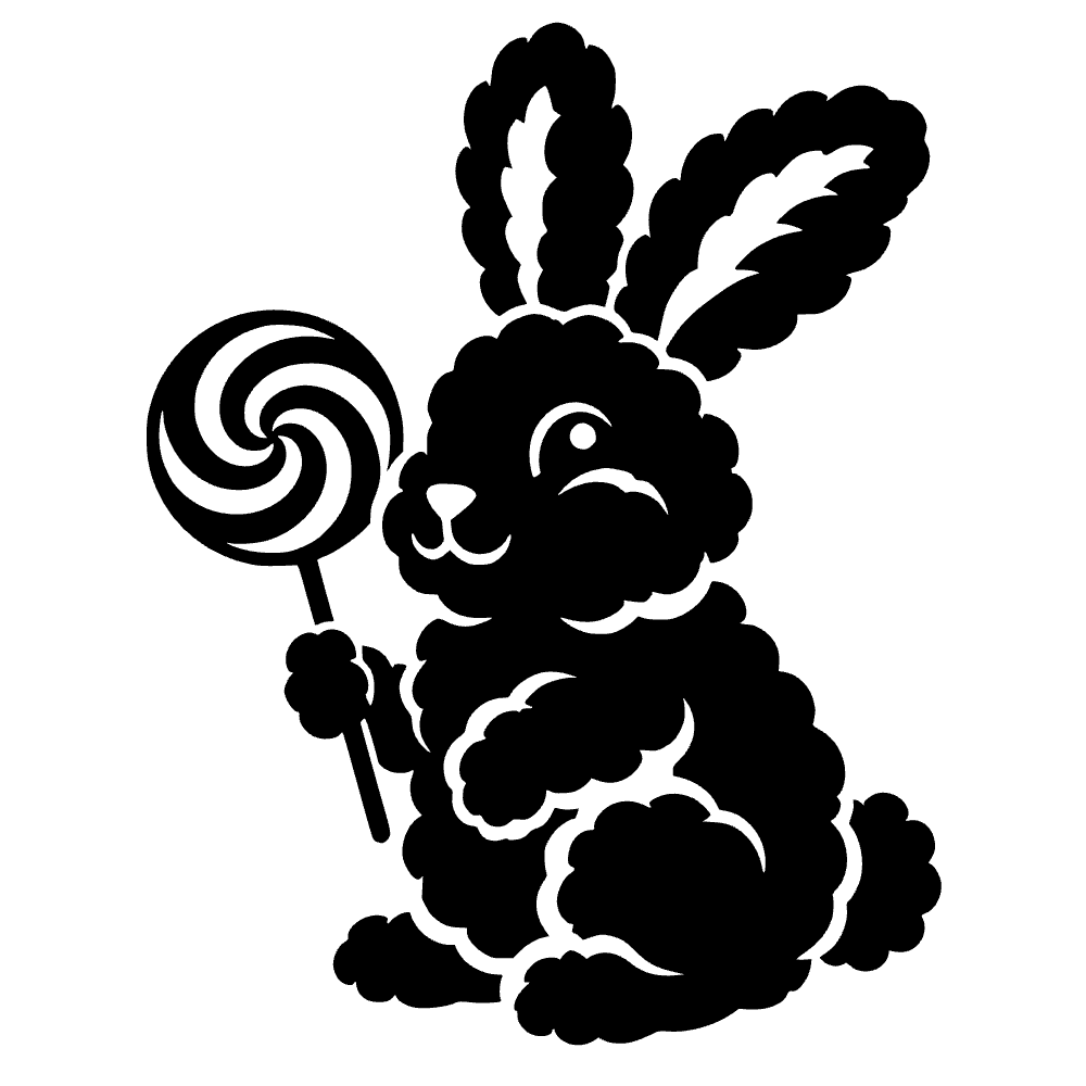 Icono de conejo esponjoso — archivo SVG