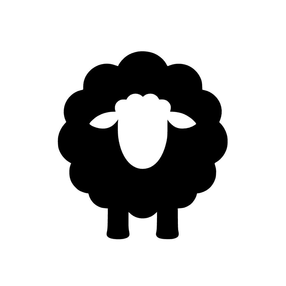 Oveja lanuda y esponjosa — archivo SVG
